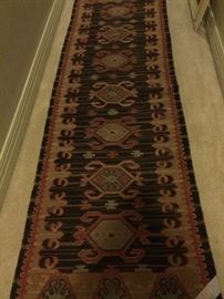 Runner - 2 feet 8 inches x eight feet 11 inches (has 2 small matching rugs)