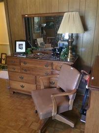 Double dresser and office chair