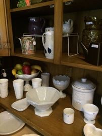 Milk glass selections