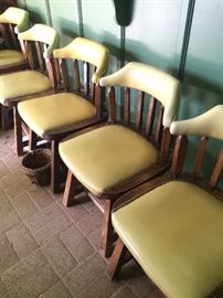 Seven chairs (some have rollers)