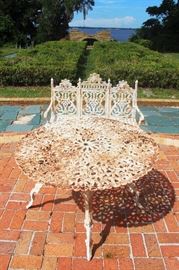 Iron patio furniture