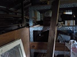 Some of the recovered wood pieces