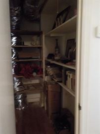 items tucked into every closet and shelf