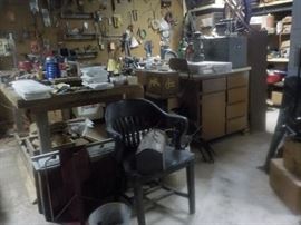 Slowly putting the work shop in order