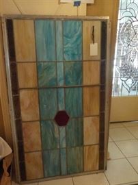 Large stained glass panel.