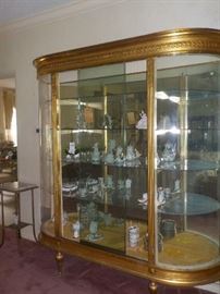 Large Gilt display cabinet
