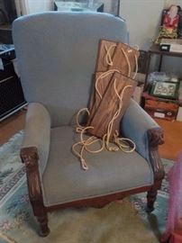 Carved Dog chair