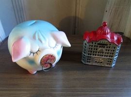 Hull Pig Bank, metal bank and