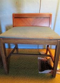 Vintage veneer Waterfall vanity bench