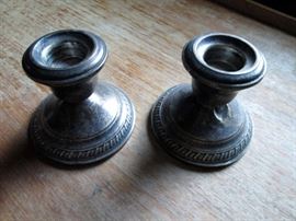 Sterling candle sticks