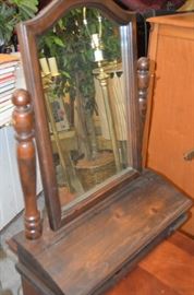 Dresser Top Mirror/Storage Compartment