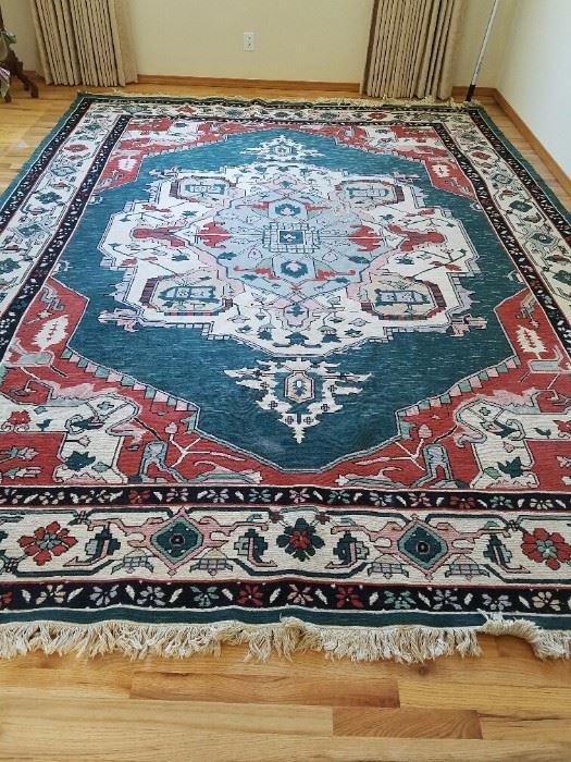 Very Nice Wool Persian Carpet - 12 x 9 1/2....There is a little wear but it is a great piece. 