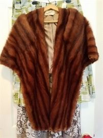 Two Stoles - This one Vintage Mink stole is a pretty good condition. 