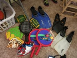 Koosh Ball Paddles, Footballs, Flippers