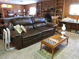Leather Reclining Couch