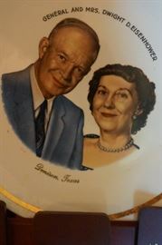 General and Mrs. Dwight D. Eisenhower Plate