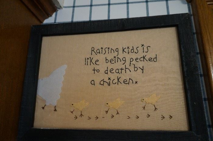 Home decor - chicken and chicks