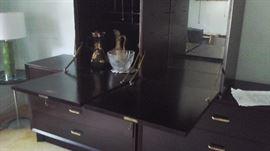 Art deco style cabinet separate unit can be used as bar.