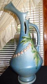 This Roseville ewer is "as is"