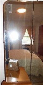 Mirror etching to Mid Century Modern bedroom suite