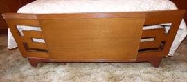 Footboard of Mid Century Modern bedroom suite
