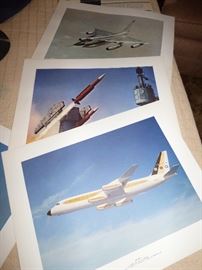 Air Force vintage plane prints