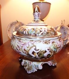 Capodimonte candy dish