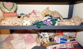 Vintage Crochet items, supplies