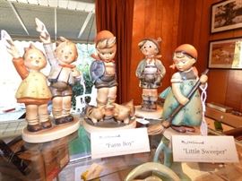 This group are authentic VINTAGE Hummel figurines