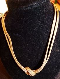 Vintage Germany "Grosse" signed braided necklace