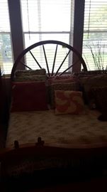 Virginia House Rock Maple Lincoln Industries Wagon/Yoke Full Size Bed