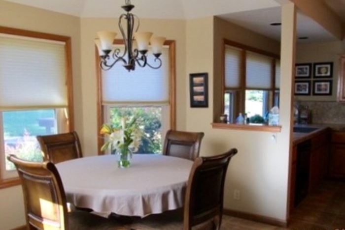 Breakfast nook table and chairs