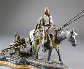 David Manuel (Oregon, born 1940) bronze sculpture