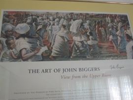Print of the "View from the Upper Room" Signed John Biggers