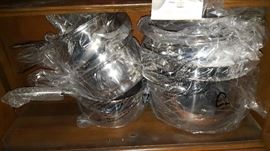 Stainless syeel pots and pans