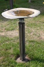 Bird Bath Art Piece