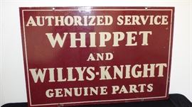 Genuine Whippet and Willys-Knight Sign