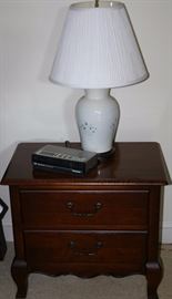 Night Stand and Lamp