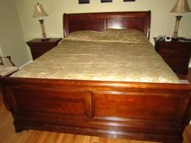 Universal King Bed with 2 nightstands