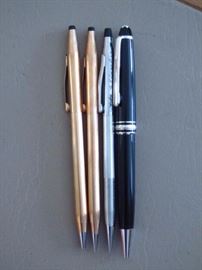 Cross and Mont Blanc pens
