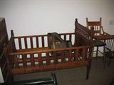 antique folding crib