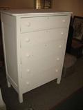 white chest of drawers