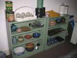pottery, old tins