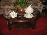 glass top coffee table