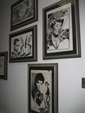 black and white artwork