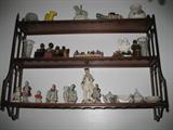 shelf and knick knacks