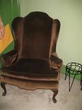 velour chair