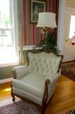 The second chair of the 3 piece Antigue set.  Know of a very nice place in your house to place this?