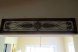 Stained glass decorative windows.  Enhances any window or overhead door!
