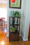 Wooden showcase stand is perfect for showing off your favorite collections.  What will you showcase on it?